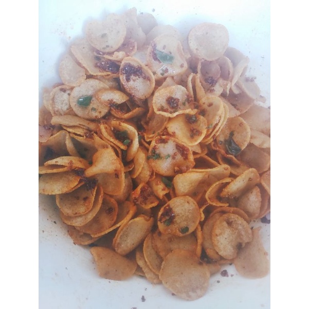 

Basreng coin pedas daun jeruk 1 kg