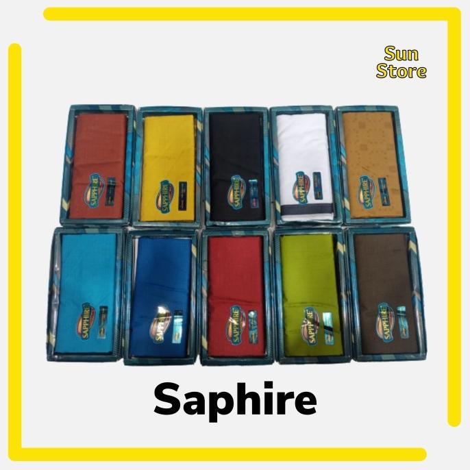 GROSIR Sarung Tenun Saphire Polos Warna Premium Original