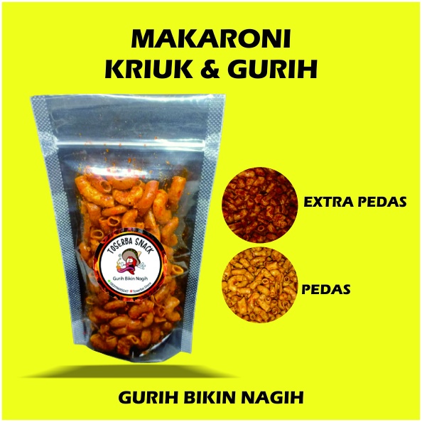 

MAKARONI MAKRONI BANTET BANTAT NGEHE DAUN JERUK MAKANAN RINGAN JAJANAN CEMILAN SEPIRAL KRIWIL KERANG EXTRA PEDAS