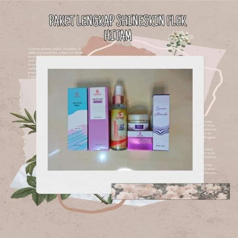 Paket lengkap shineskin untuk flek hitam