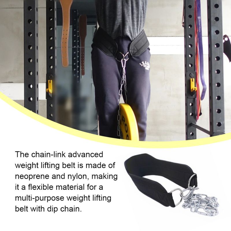 Dip Belt Sabuk Pemberat Fitness Chain Dipping Belt Pull Up Dips Rantai Gym Chain Fitness