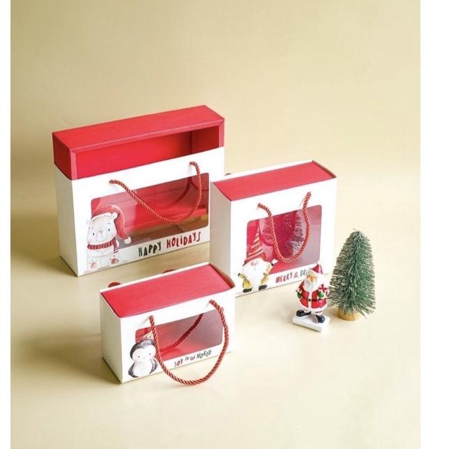 Terlaku... (MIN 5 pcs) box sliding tali hampers kue kerjng natal christmas ramadhan box, kotak hampe