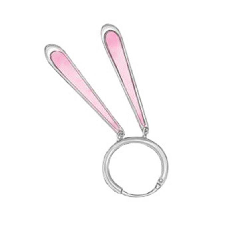 Fancyqube 1Pcs Anting Tusuk Bentuk Hewan Punk Kelinci Untuk Wanita Gadis Telinga Panjang Kepala Kelinci Bunny