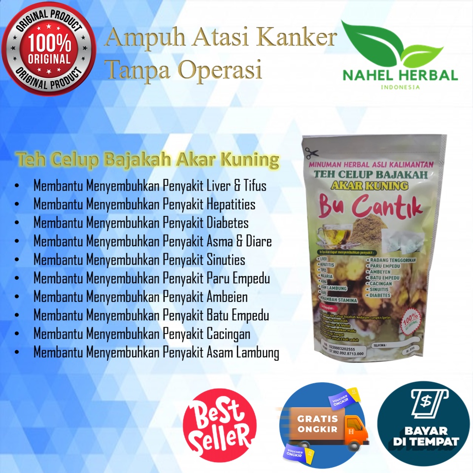 Obat Kolesterol Cina Herbal Jsr Bpom - Bajakah Akar Kuning COD - Jamu Asam Urat Nyeri Sendi Paling A