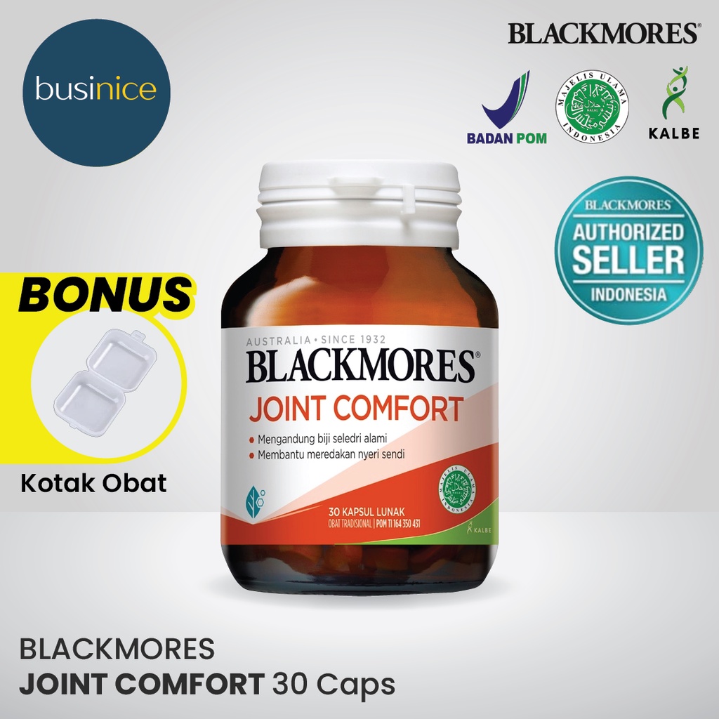 Blackmores Joint Comfort 30 Kapsul (Nyeri Sendi Rematik) BPOM Kalbe