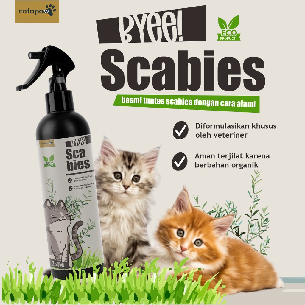 CATAPAW Obat Scabies Kucing Anjing Ampuh / Anti Scabies Gudik Gatal Kucing Natural / Obat Kulit Kucing