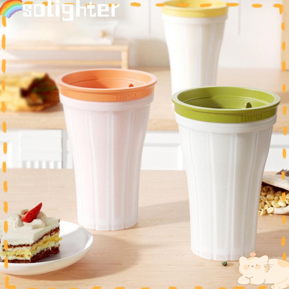 Solighter Smoothies Slushy Cup Cangkir Pendingin Portable Quick-frozen Homemade