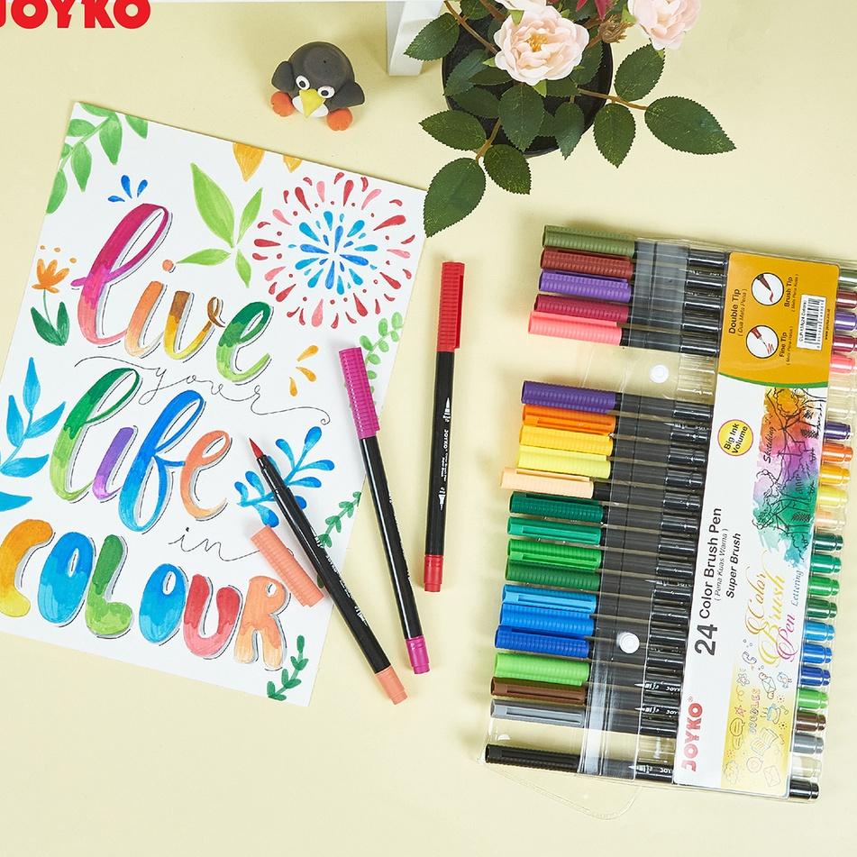 

[PRODUK YSBBE] Color Brush Pen Pena Kuas Warna Joyko CLP-13 HLW