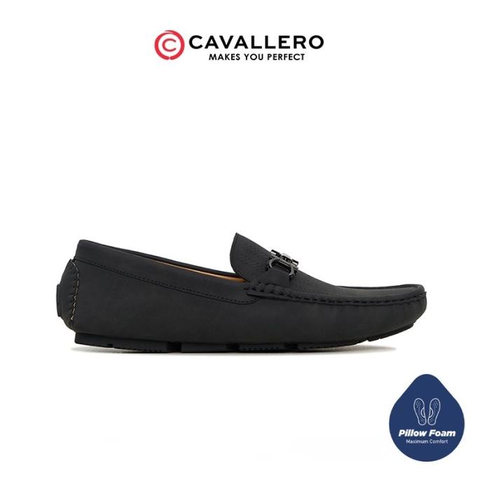 Sepatu Pria Casual Loafers Cavallero Mariano 2 Hitam