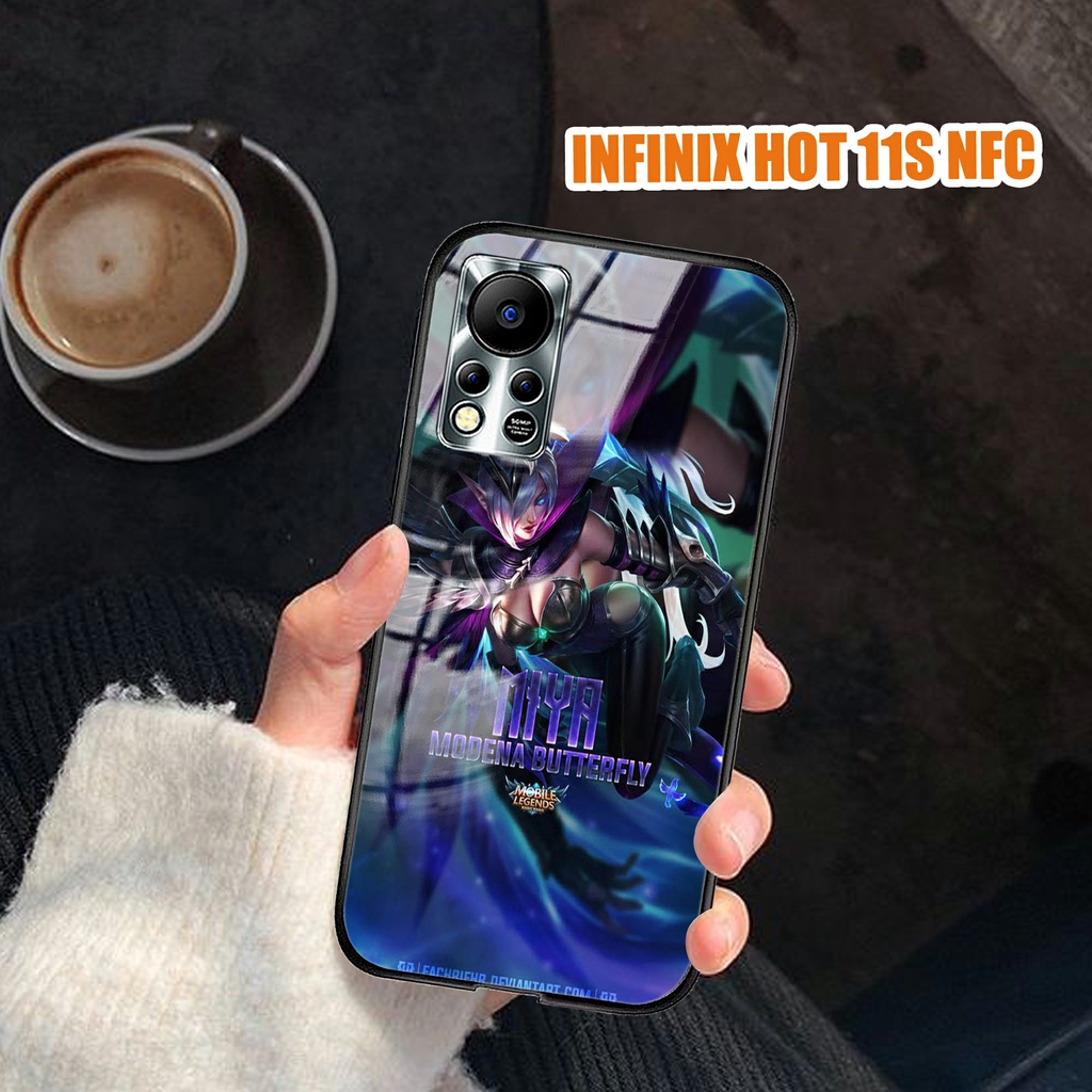 Softcase Infinix HOT 11S NFC - Softcase Kaca Infinix HOT 11S NFC [298H] - case hero mobile legend - 