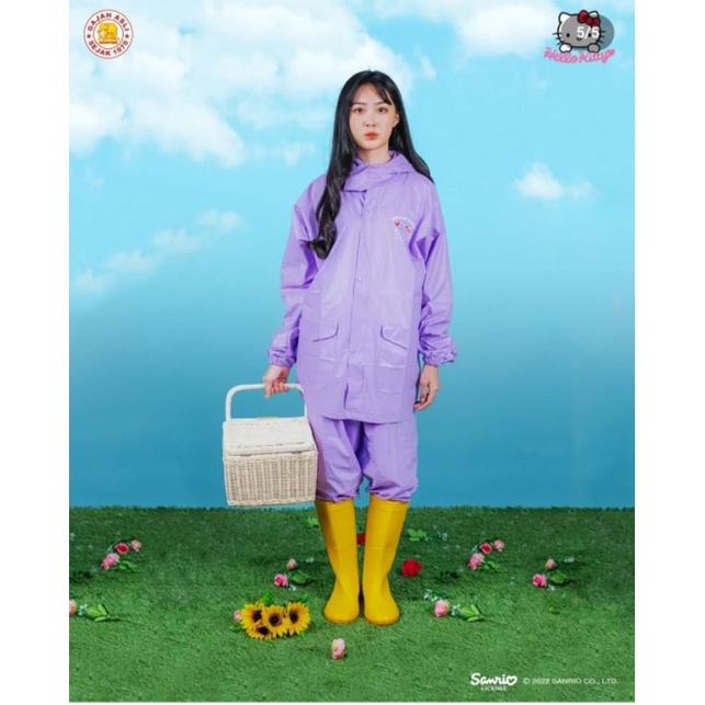 Jas Hujan Setelan Jaket Celana Gudetama Elephantbrand