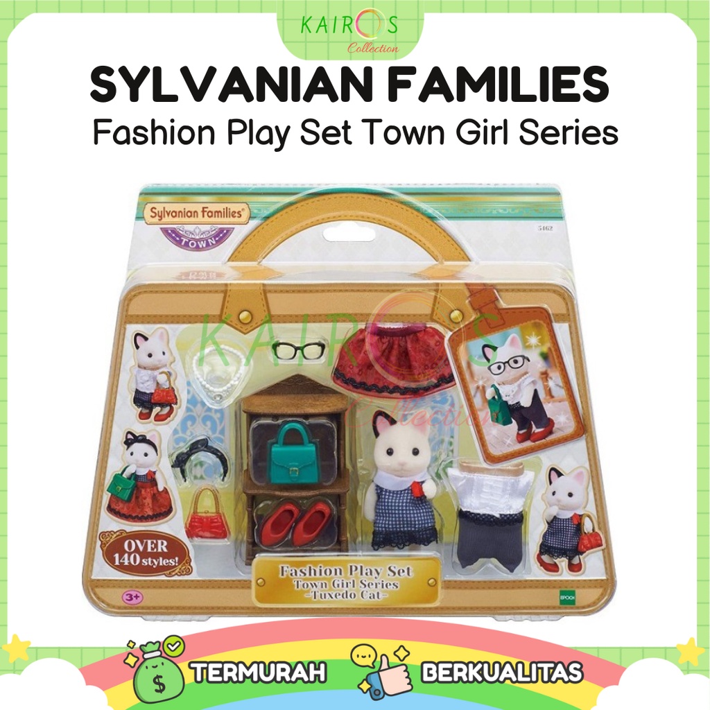 Sylvanian Families Fashion Play Set Town Girl Series Tuxedo Cat Over 140 Styles