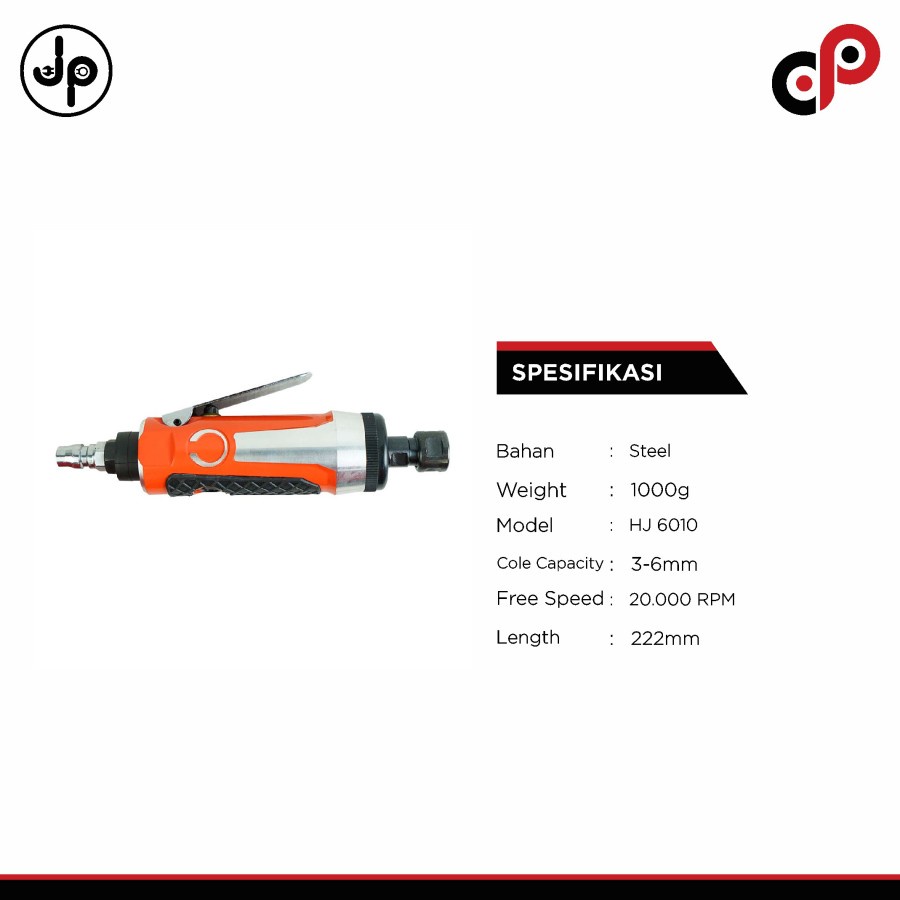 Pneumatic Air Screwdriver HJ 6010| Gerinda Angin HJ 6010