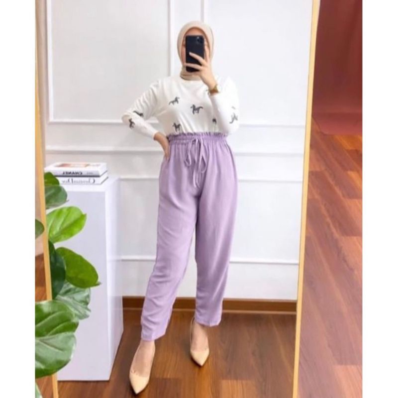 JORALI PANTS CRINCLE AIRFLOW CELANA PANTS AIRFLOW WANITA KEKINIAN RESTA JORALI PANTS CRINCKEL