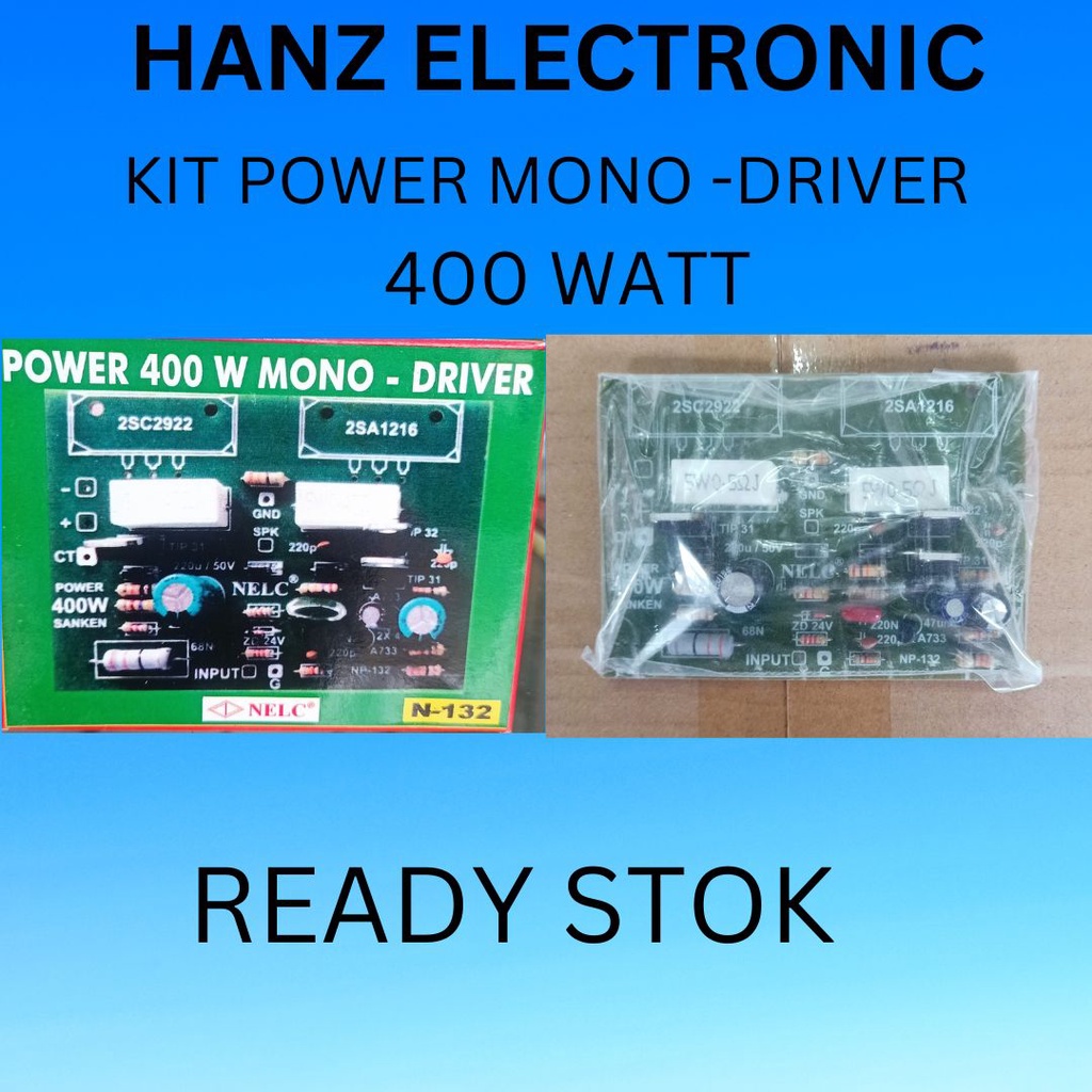 Kit power Mono 400watt Driver NELC
