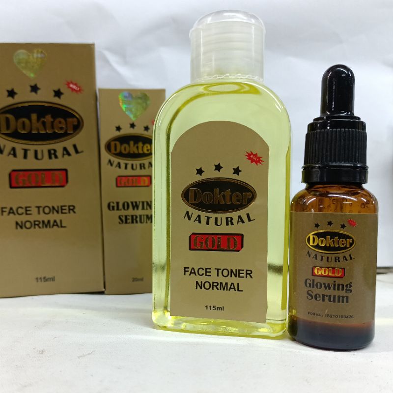 Dokter Gold Toner Dan Serum Dr Gold - Paket 2in1