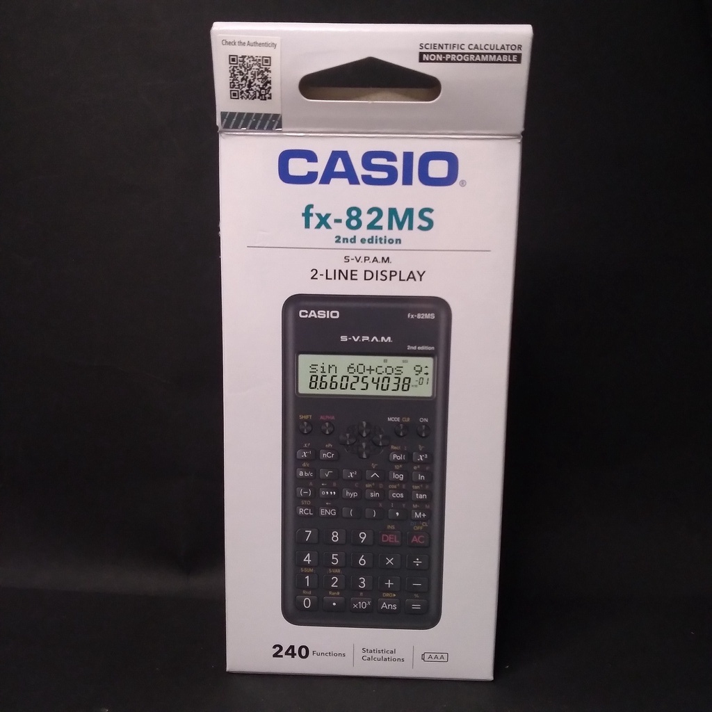 

CASIO SCIENTIFIC CALCULATOR FX-82MS S-V.P.A.M