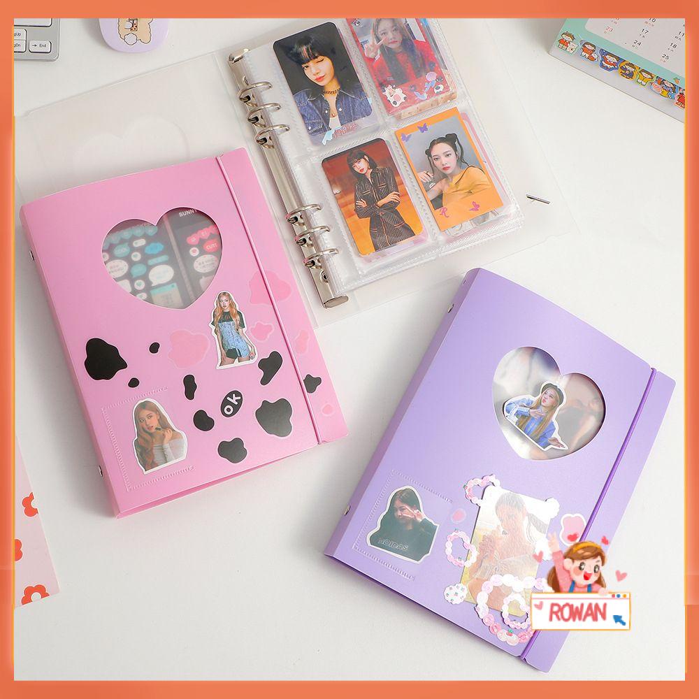 R-flower Album Foto Mini Bisa Ganti Inner Bolong Hati Kawaii Photocard Holder