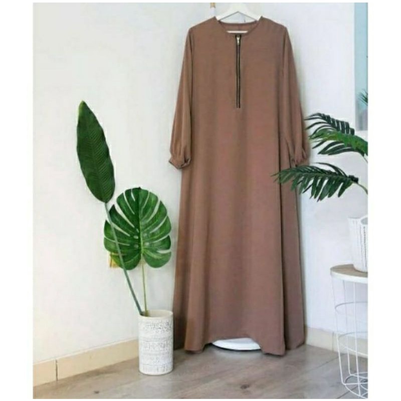 Dress wanita polos S M L XL XXL XXXL 5L