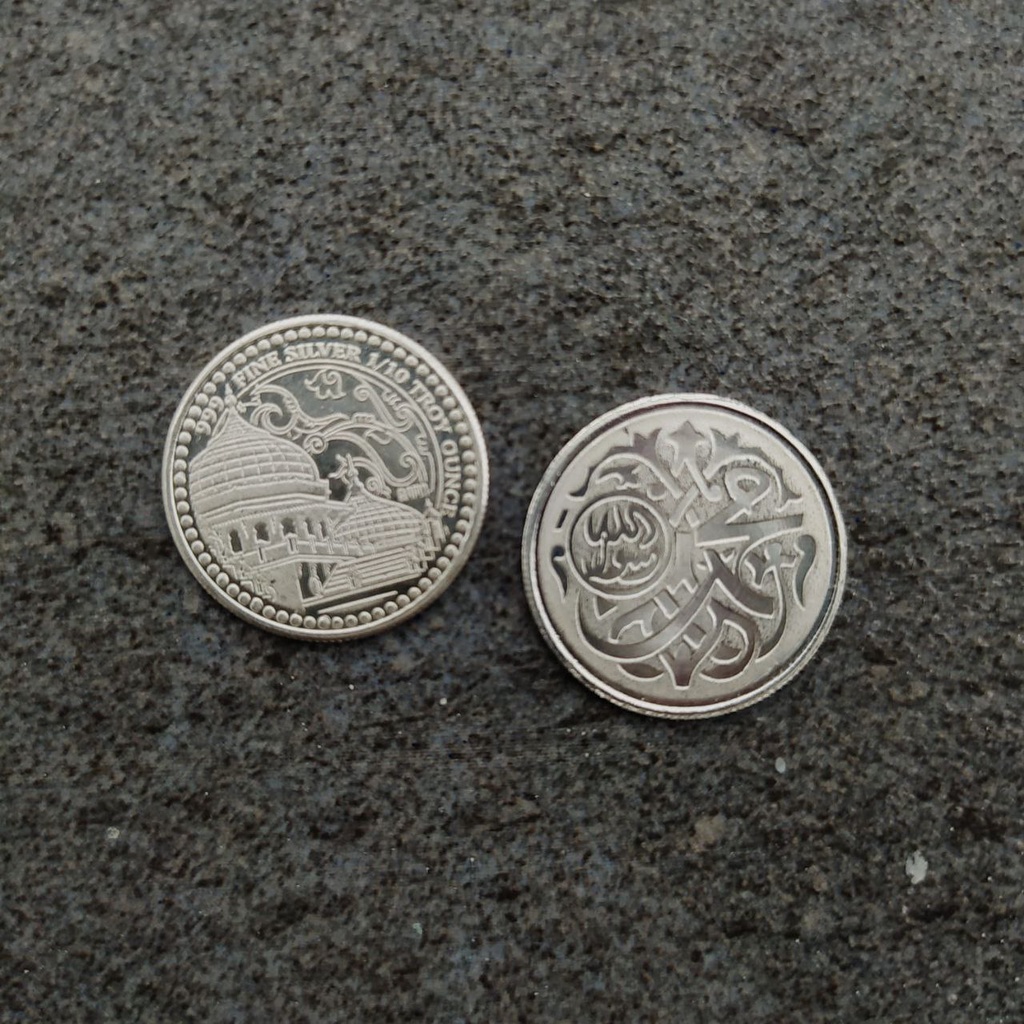 Perak Murni Dirham Haramayn Sala 3,1 gram