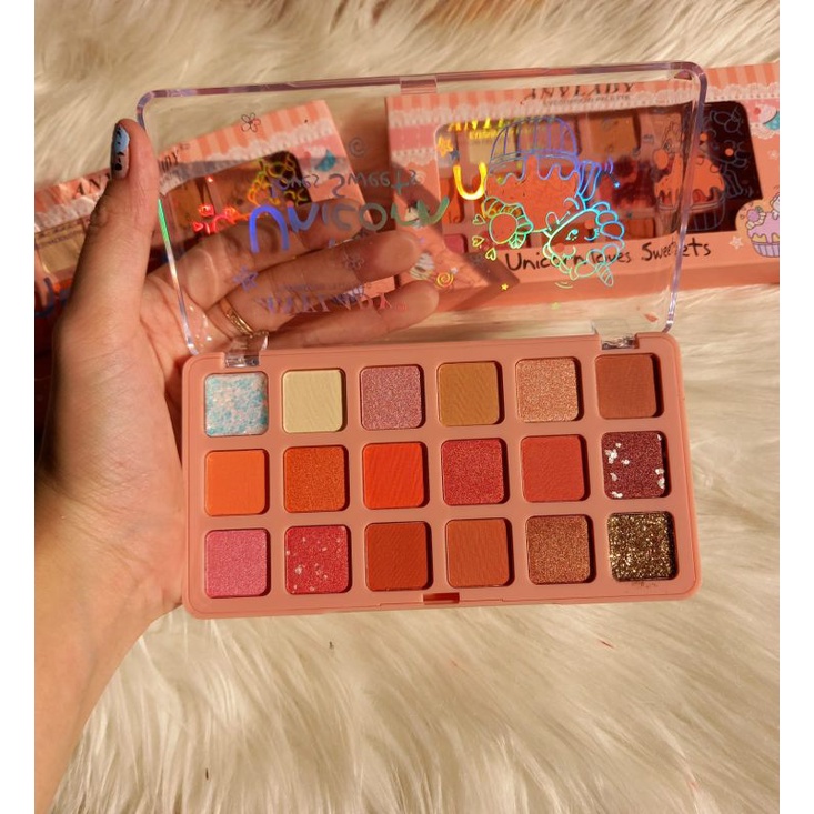 DISKON EYESHADOW PALETTE ANYLADY UNICORN18WARNA NO.781/800