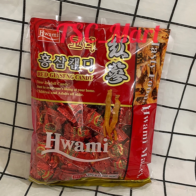 

Hwami Red Gingseng Candy 270 Gr / Hwami / Red / Gingseng / Candy / 270 Gr / Permen / rasa / gingseng / merah