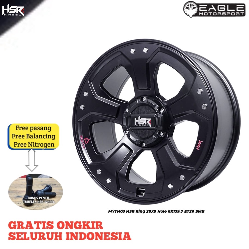 VELG MOBIL R20 RING 20 PELEK MU-X TERRA PAJERO FORTUNER HSR WHEEL MYTH03