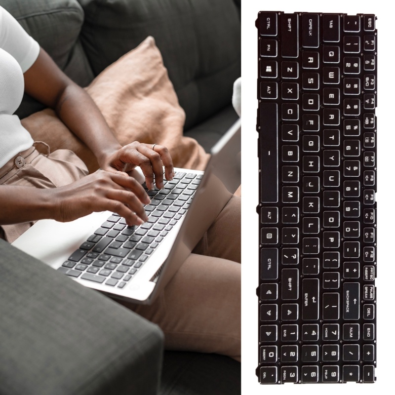 Zzz Untuk Mesinnike Z3 Z2 G65T AirPLUS 7000an Keyboard US Dengan Backlit Huruf Putih