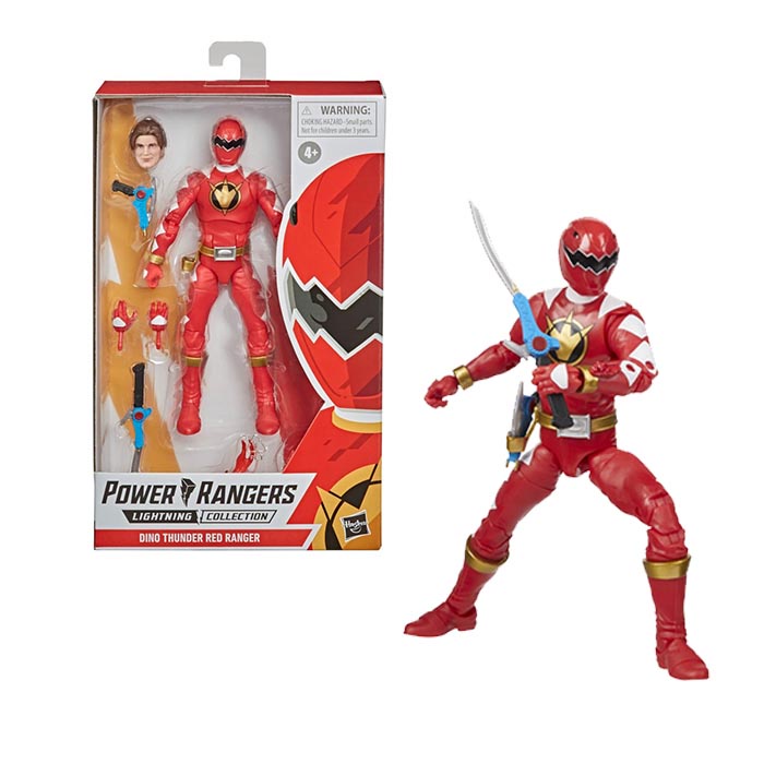 Power Rangers Lightning Collection Figure Dino Thunder Red Ranger