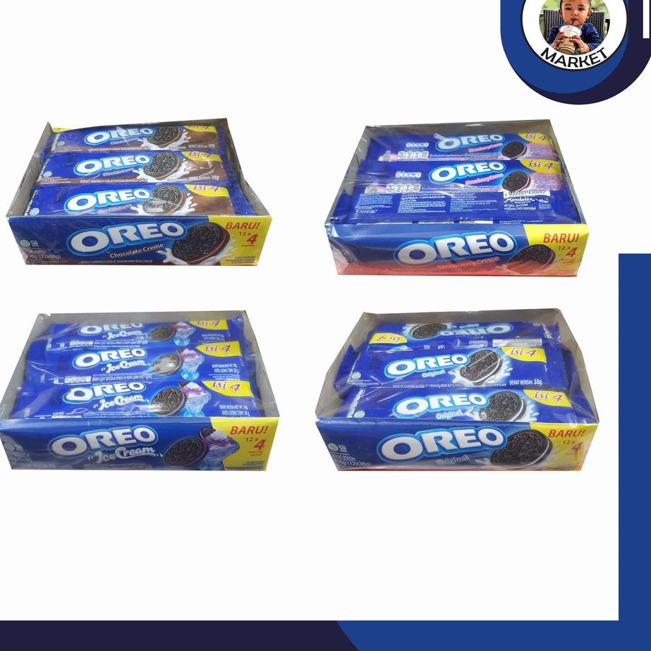 

[PRODUK 67SER] Oreo Box Vanilla Vanila Original Isi 12 Pack Pcs Sachet 12Pack 12Pcs 1 Sachet Isi 4 PVS