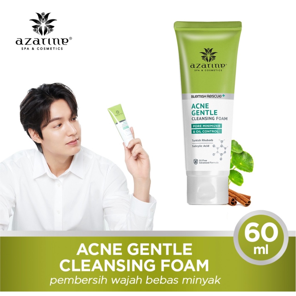 AZARINE Blemish Rescue/ Anti Acne Series / Cleansing Foam | Blackhead Remover Mask | Moisturizer | Purifying Deep Cleansing Clay Mask