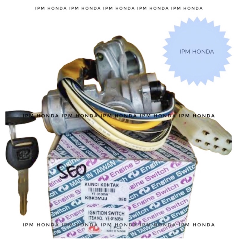 SE0 Ignition Switch Kabel Cable Kunci Kontak Honda Accord Prestige 1986 1987 1988 1989