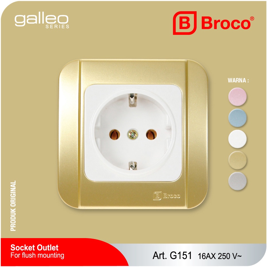 BROCO STOP KONTAK GALEO GOLD