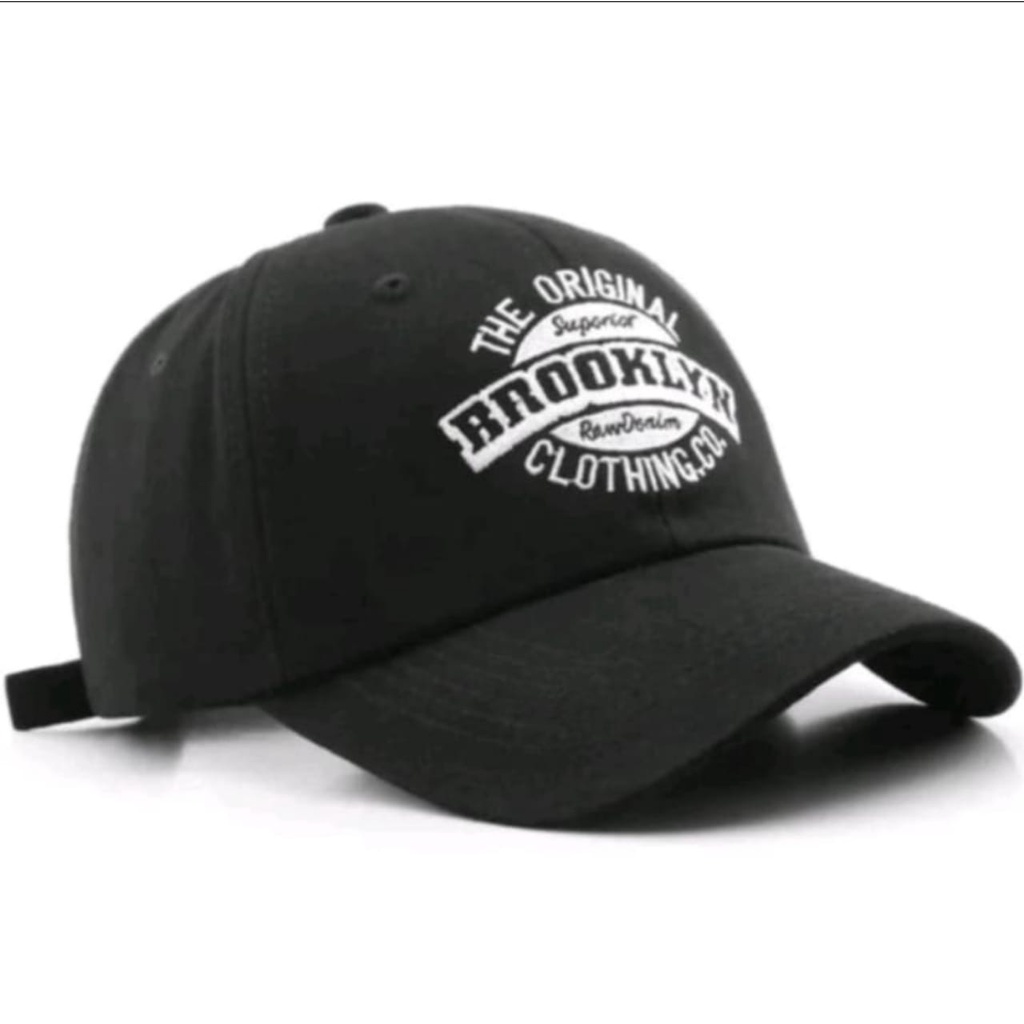 Best Seller - Topi Baseball Unisex Caps Hat Rafel Cakop Basi Bordir Brooklyn Terbaru Real Pict