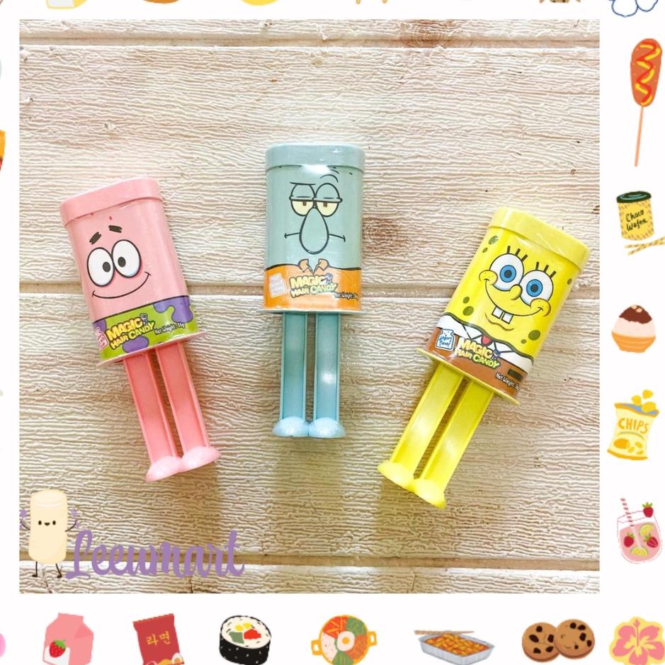 

(L3)E☛) Korean Magic Hair Candy / Korea Viral Squidward Spongebob Candy / Magic Hair Candy Viral kekinian