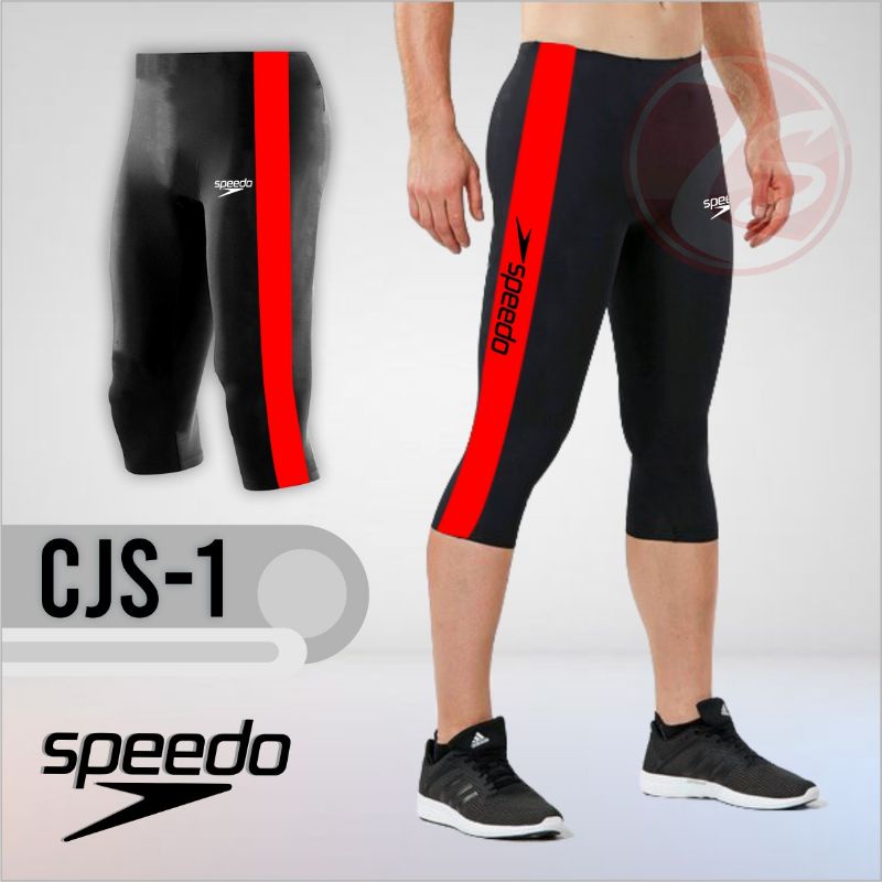 Celana renang 7/8 celana diving murah motif sporty bawahan olahraga pria wanita dalaman muslimah celana leging 68cm baselayer manset celana renang ada tali