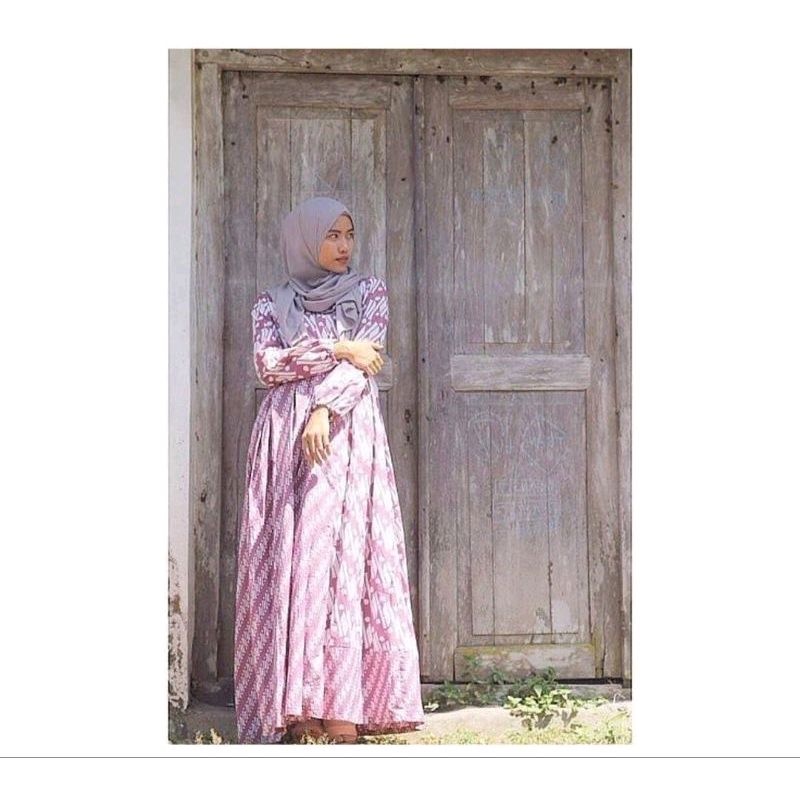 Preloved abaya sogan batik