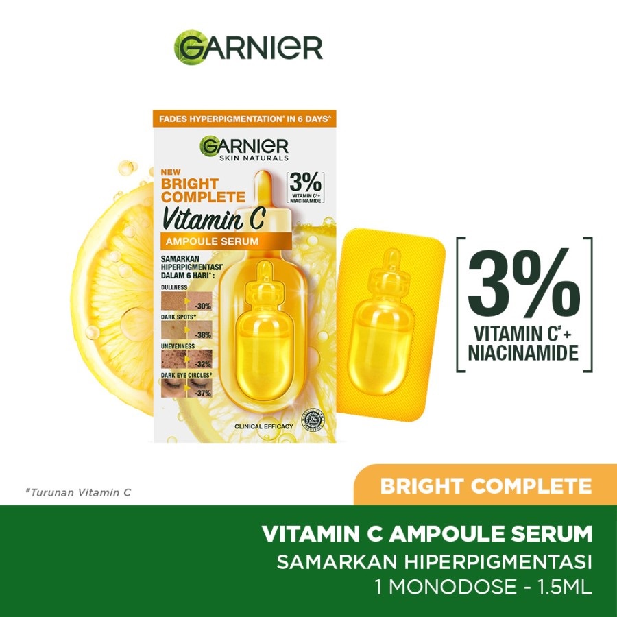 Garnier Bright Complete Hyperpigmentation Ampoule Serum 1 pcs