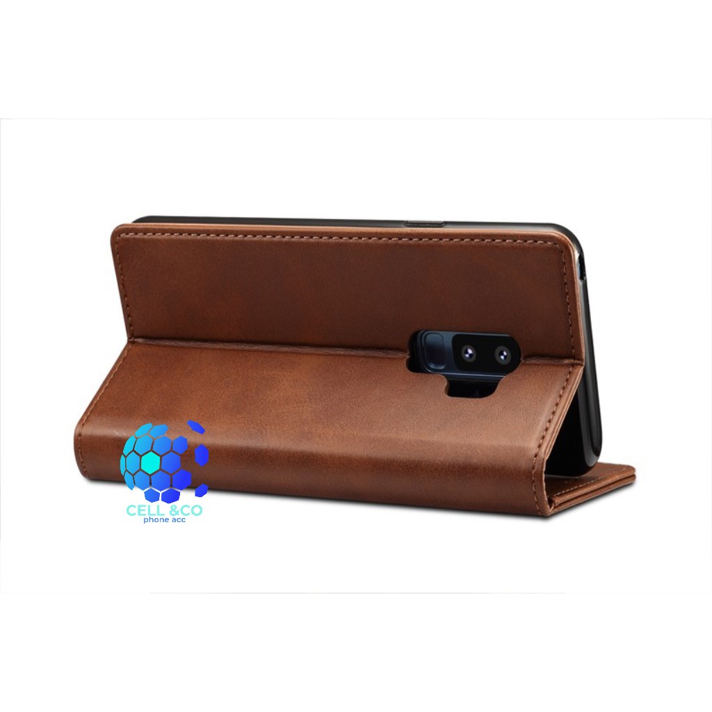 SAMSUNG GALAXY S9 CASE FLIP LEATHER WALLET PREMIUM FLIP CASE BUKA TUTUP KESING HP CASING FLIP CASE WALLET SAMSUNG GALAXY S9