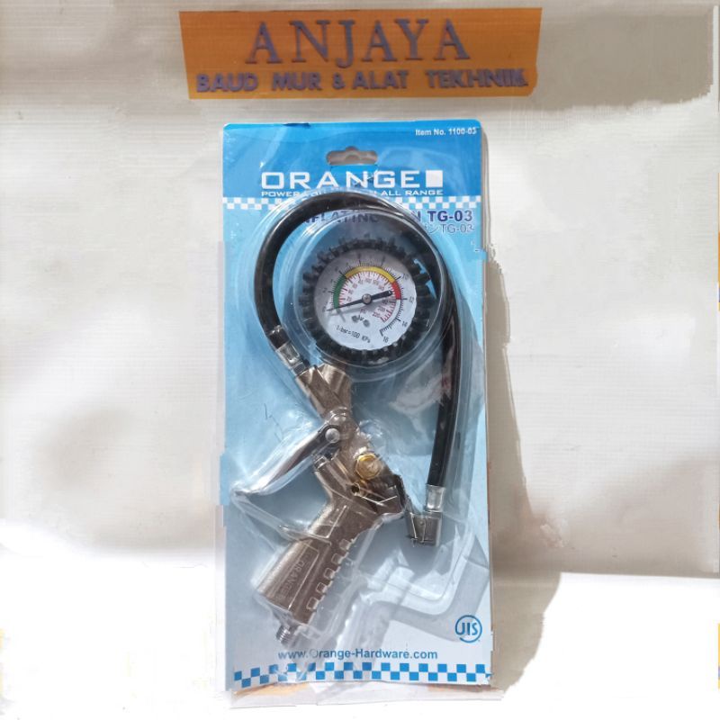 ORANGE Inflating Gun / Alat Isi Angin / Ukuran Pompa Angin Ban