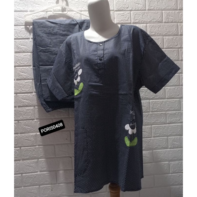 Baju Tidur HOKI CPXXL Jumbo Katun wanita (Flower 2)