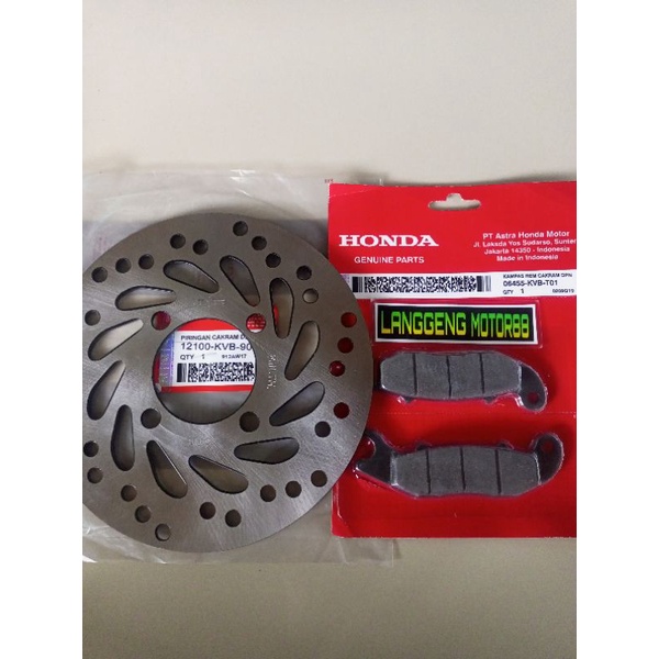 PIRINGAN DEPAN+KAMPAS REM HONDA VARIO 110 KARBU/VARIO TECHNO 110 KARBU