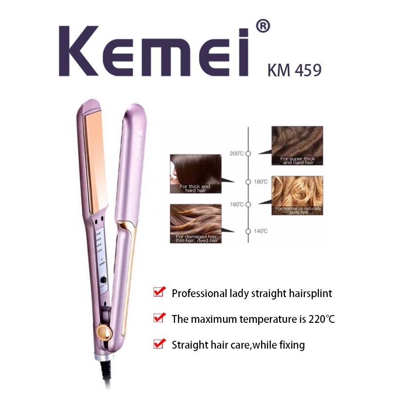Kemei KM-459 Catok Rambut Kemei 459 Hair Straightener