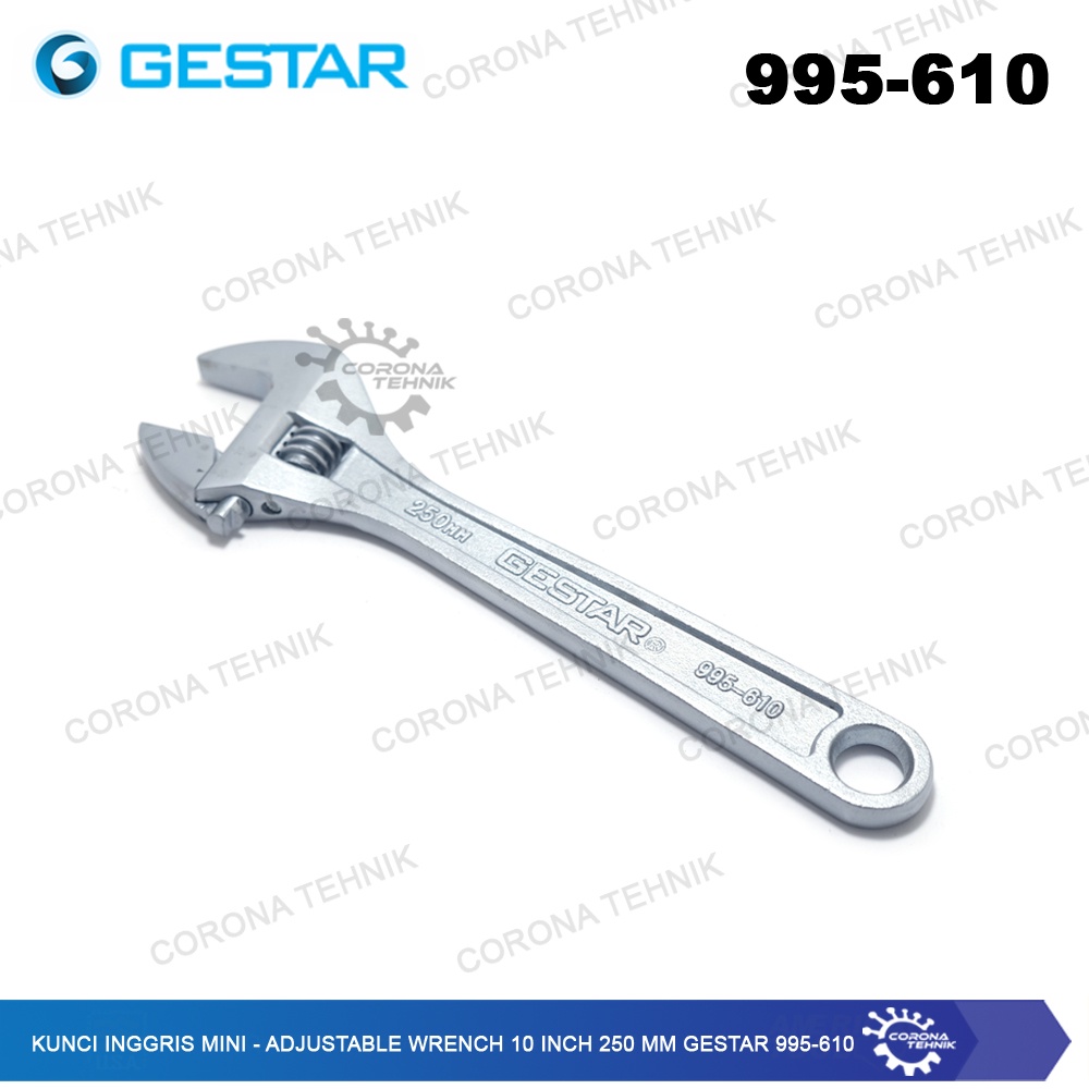 995-610 - Kunci Inggris Mini - Adjustable Wrench 10 Inch 250 mm Gestar