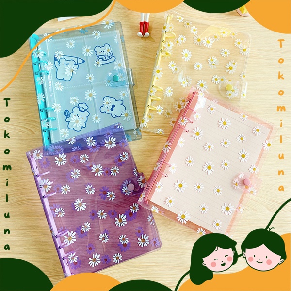 

Binder A5 dan A6 motif bunga daisy aesthetic lucu cute scrapbook jurnal HB1293