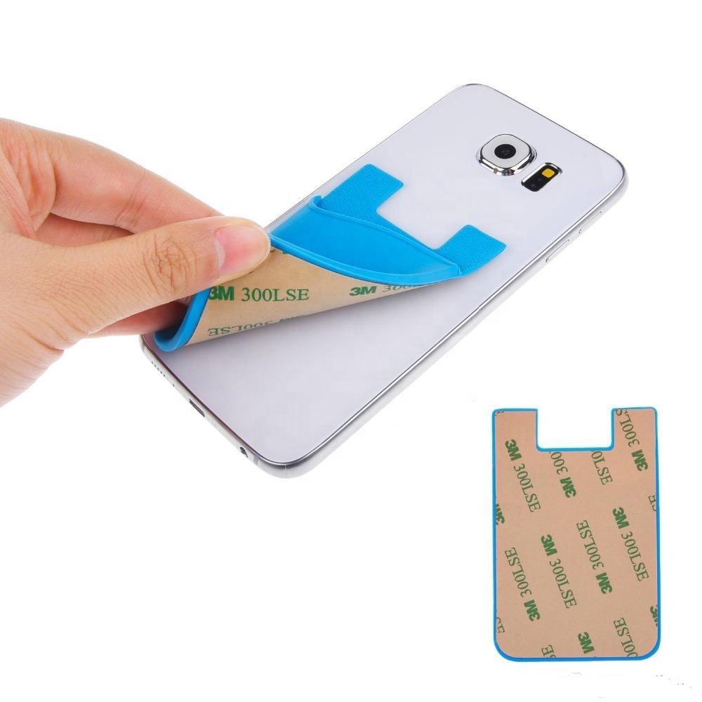 Holder Slot Kartu Tuk Case Multifungsi Dan Mobil Universal Fleksibel anti slip sticky card holder
