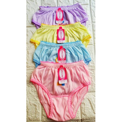 6 Pcs Celana Dalam Halona / PMR -  CD Anak Perempuan - Polos Random Warna