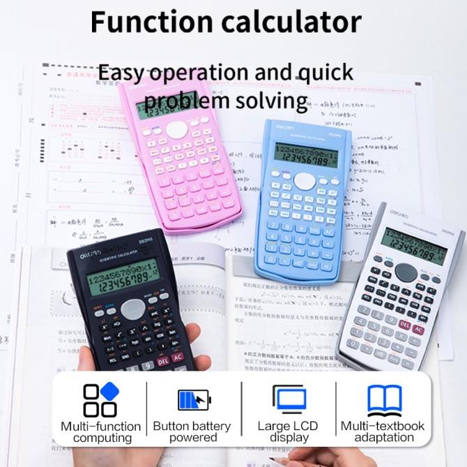 

Deli ED82MS Scientific Calculator 240F 10 2 Digits