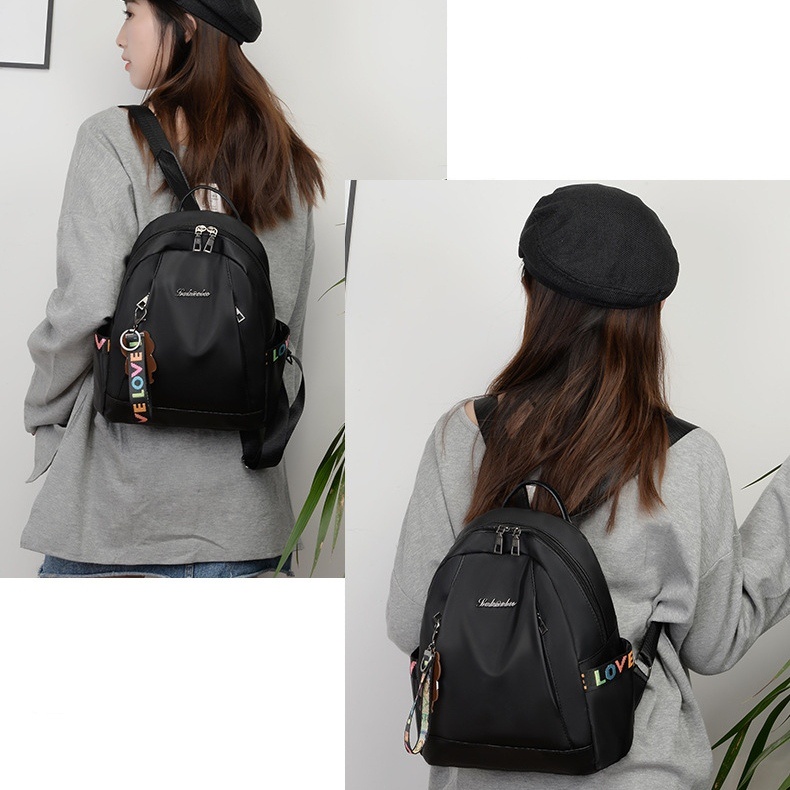 TAS RANSEL WANITA CALEBIA IMPORT ANTI AIR HITAM GENDONG TA713B5 KOREA PUNGGUNG BACKPACK SEKOLAH CEWEK KULIAH KERJA MURAH PREMIUM FASHION REMAJA BATAM KEKINIAN BRANDED