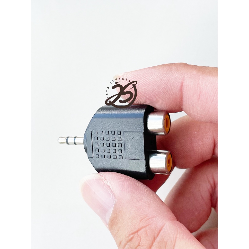 2 RCA - JACK MINI STEREO 3.5mm COVER 2RCA FEMALE TO JACK MINI STEREO